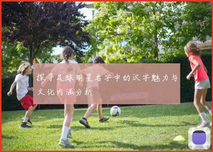 探寻足球明星名字中的汉字魅力与文化内涵分析